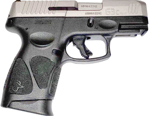 Taurus 1G3C9392X12 G3C  9mm Luger 12+1 3.26" Barrel, Black Finish Picatinny Rail Frame, Serrated Matte Stainless Steel Slide, Polymer Grip Includes 2 Mags