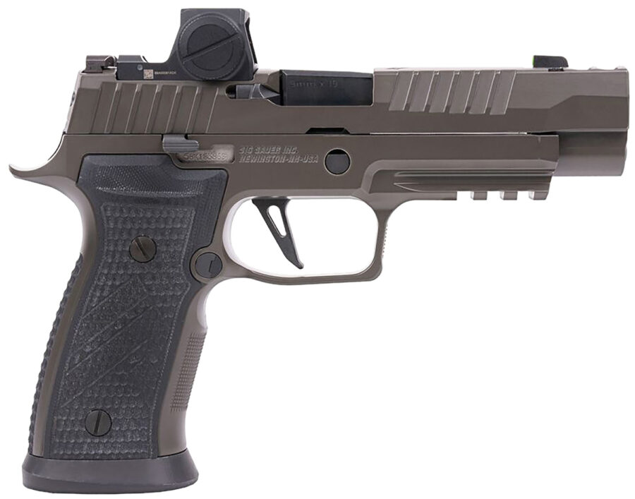 Sig Sauer 320AXGF9LEGIONRXX P320 AXG Legion w/Romeo-X Full Size 9mm Luger 10+1/21+1 3.90" Legion Gray Cerakote Optic Ready/Ported/Serrated Slide, Legion Gray Cerakote Polymer Frame w/Beavertail & Pica