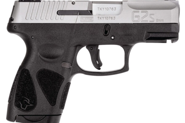 Taurus 1G2S939 G2S  Compact Frame 9mm Luger 7+1 3.20" Matte Stainless Steel Barrel, Matte Serrated Stainless Steel Slide, Black Polymer Frame w/Picatinny Rail & Polymer Grip, Right Hand