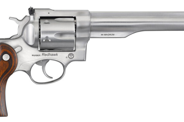 Ruger 5041 Redhawk  Large Frame 44 Special/44 Rem Mag 6rd, 7.50" Satin Stainless Steel Barrel, Dual Chambered Satin Stainless Cylinder & Frame, Hardwood Grip
