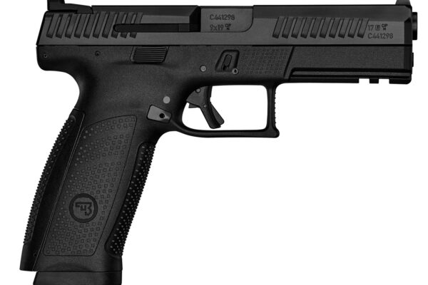 CZ-USA 01540 P-10 F  9mm Luger 10+1 4.50" Black Steel Barrel, Black Nitride Serrated Steel Slide, Black Polymer Frame w/Picatinny Rail, Black Interchangeable Backstrap Grip