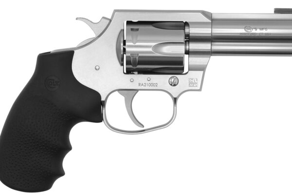 Colt Mfg KCOBRASB3BB King Cobra *CA Compliant 357 Mag 6 Shot 3" Brushed Stainless Steel Frame, Cylinder & Frame Frame, Black Hogue Rubber w/Finger Grooves Grip