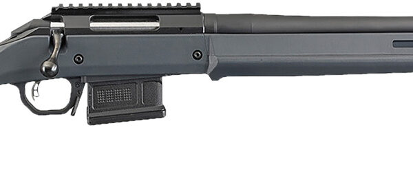 Ruger 26993 American Hunter  Full Size 308 Win 5+1 20" Matte Black Heavy Threaded Barrel, Matte Black Picatinny Rail Steel Receiver, Gray Adj Magpul Hunter Synthetic Stock, Right Hand