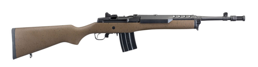 Ruger 5889 Mini-14 Tactical 5.56x45mm NATO 20+1 16.12" Cold Hammer Forged Rifled Barrel, Blued Receiver, Black Speckled Brown Hardwood Stock