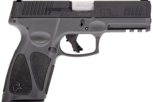 Taurus 1G3B941G15 G3  Full Size Frame 9mm Luger 15+1 4" Matte Stainless Steel Barrel, Matte Black Tenifer Cerakote Serrated Steel Slide, Gray Polymer Frame w/Picatinny Rail, Polymer Grip, Right Hand