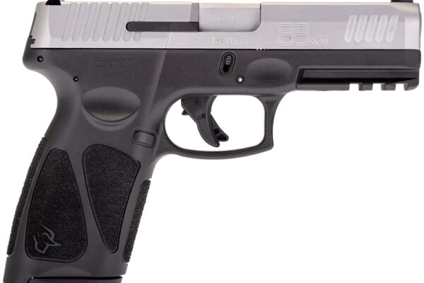 Taurus 1G3B94915 G3  Full Size Frame 9mm Luger 15+1 4" Matte Stainless Steel Barrel, Matte Serrated Stainless Steel Slide, Black Polymer Frame w/Picatinny Rail, Polymer Grip, Right Hand