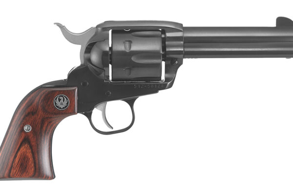 Ruger 5107 Vaquero  Medium Frame 357 Mag/38 Special 6rd 4.62" Blued Alloy Steel Barrel, Cylinder & Frame, Hardwood Grip, Transfer Bar Safety, Exposed Hammer