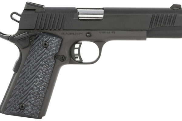 Rock Island 51511 M1911-A1 Standard FS 45 ACP 8+1 5" Barrel, Black Parkerized Steel Frame w/Beavertail, Parkerized Serrated Slide, Black/Gray G10 Grip, Grip Safety