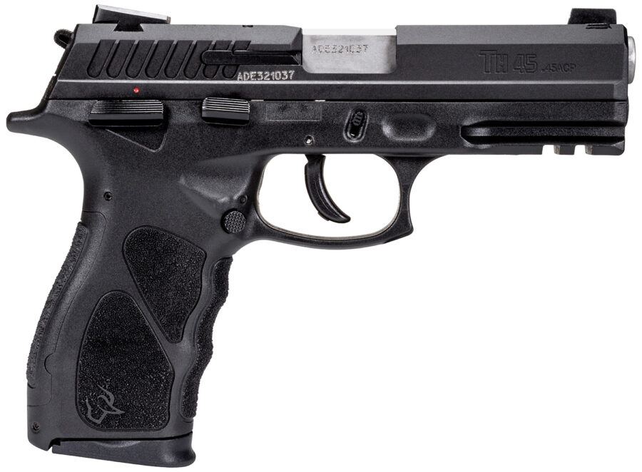 Taurus 1TH45041 TH  Full Size 45 ACP 13+1 4.27" Matte Stainless Steel Barrel, Matte Black Serrated Slide, Black Polymer Frame w/Picatinny Rail, Black Interchangeable Backstrap Grip Right Hand