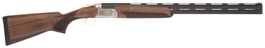 TriStar 33130 Trinity II Over/Under 12 Gauge Break Open 3" 2rd 28" Blued Barrel, Silver Steel Rec, Deluxe Walnut Furniture, Fiber Optic Sight, 5 Chokes