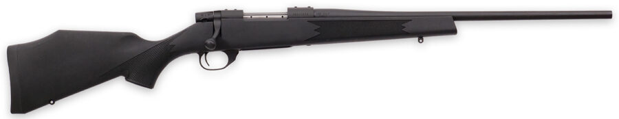 Weatherby VYT243NR0T Vanguard Synthetic Compact 243 Win 5+1 20" Matte Blued #1 Threaded Barrel, Matte Blued Drilled & Tapped Steel Receiver, Black Adjustable Synthetic Stock