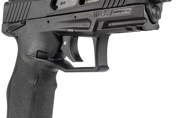 Taurus 12TX22141 TX22 Gen 2 Full Size Frame 22 LR 16+1/22+1 4.60" Matte Black Threaded Barrel, Black Hard Coat Anodized Serrated Slide, Adjustable Rear Sight, Black Polymer Frame w/Picatinny Rail