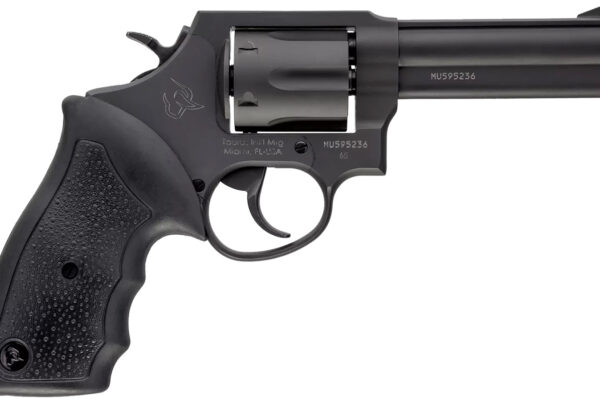 Taurus 2650041 65  38 Special +P or 357 Mag 6 Shot 4" Barrel, Overall Matte Black Oxide Finish Steel, Finger Grooved Black Rubber Grip, Fixed Sights