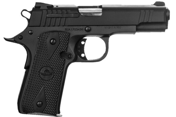 Rock Island 51912 Baby Rock GI Standard CS 380 ACP Caliber with 3.75" Barrel, 7+1 Capacity, Overall Black Parkerized Finish Steel, Beavertail Frame, Serrated Slide & Black Rubber Grip