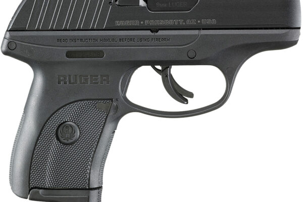 Ruger 3283 EC9s  9mm Luger 7+1 3.12" Black Oxide Steel Barrel, Black Oxide Serrated Steel Slide, Black Polymer Frame, Black Polymer Grip