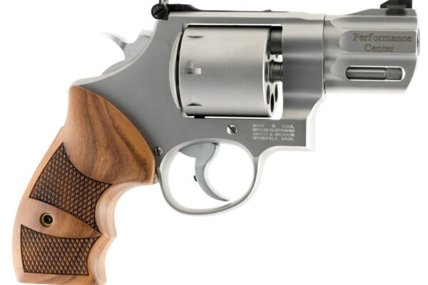 Smith & Wesson 170133 Performance Center Model 627 38 S&W Spl +P, 357 Mag 8rd 2.63" Stainless Steel Barrel & Cylinder Matte Silver Stainless Steel Frame with Wood Grip